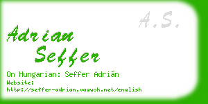 adrian seffer business card