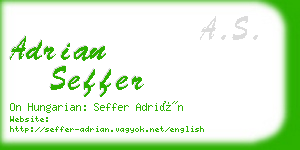 adrian seffer business card